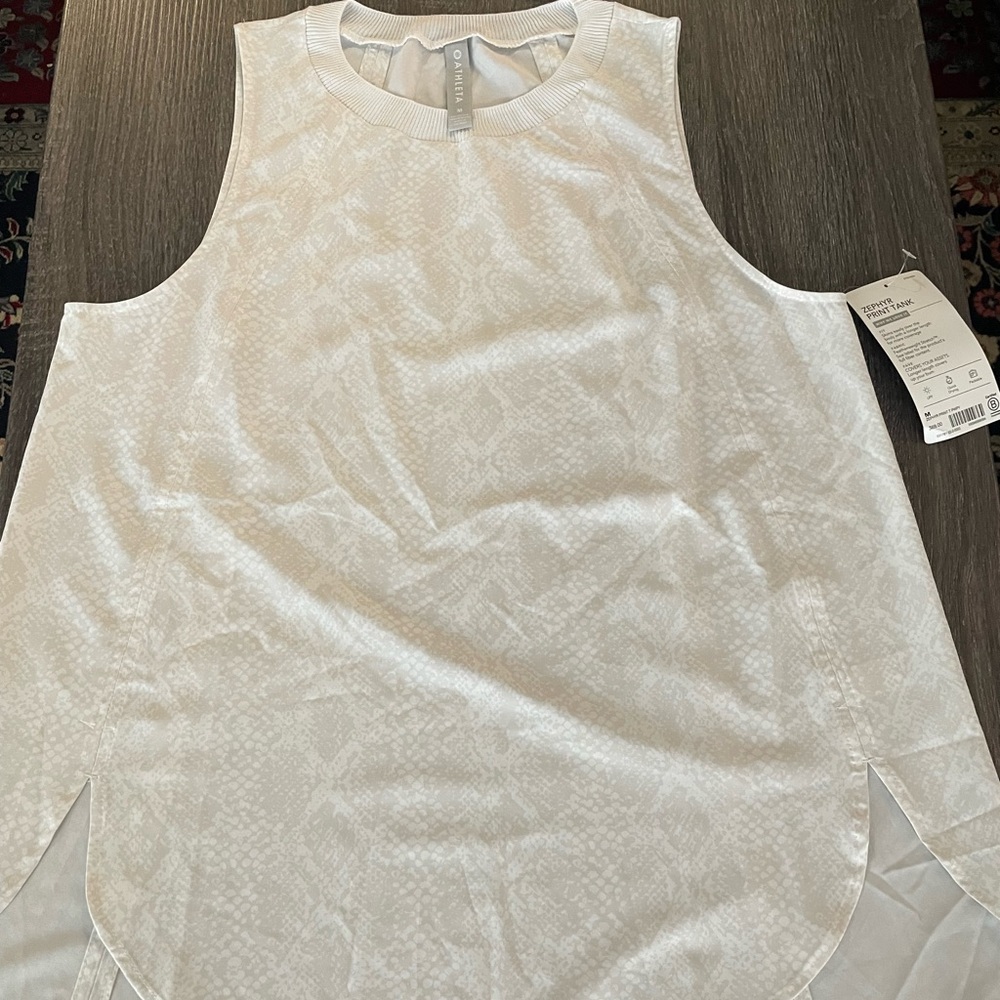Athleta Zephyr print tank new with tags